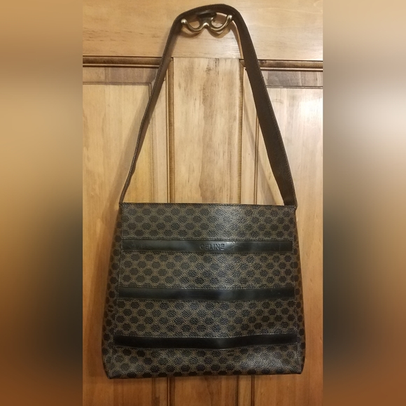 EUC Celine Vintage Macadam Shoulder Bag - Picture 1 of 16